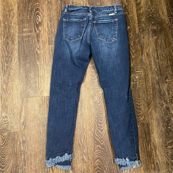 KanCan Double Fray Mid Rise Skinny Jeans Size 27/7 - Picture 2 of 7